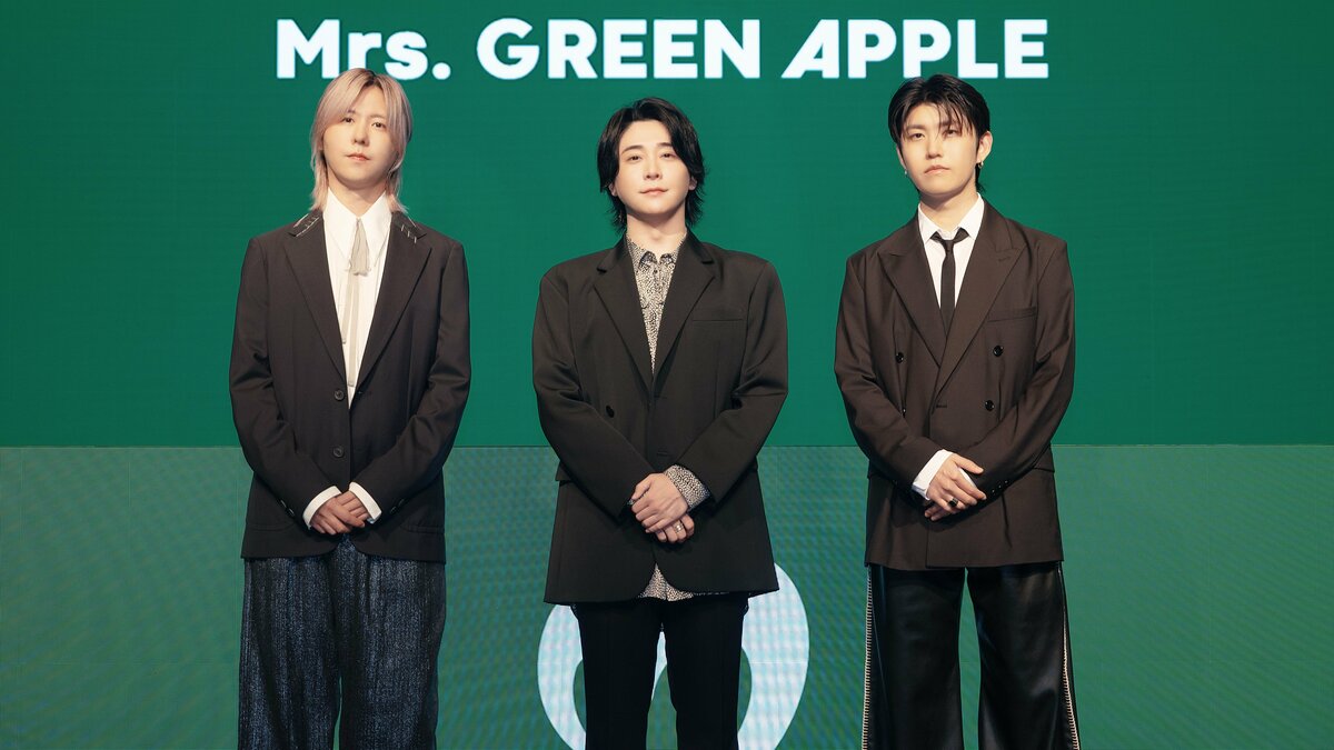 【 Mrs. GREEN APPLE 】今年12月31日で「フェーズ2」完結 来年1月1日に「フェーズ3開幕」 配信開始時に41万人超が同時接続