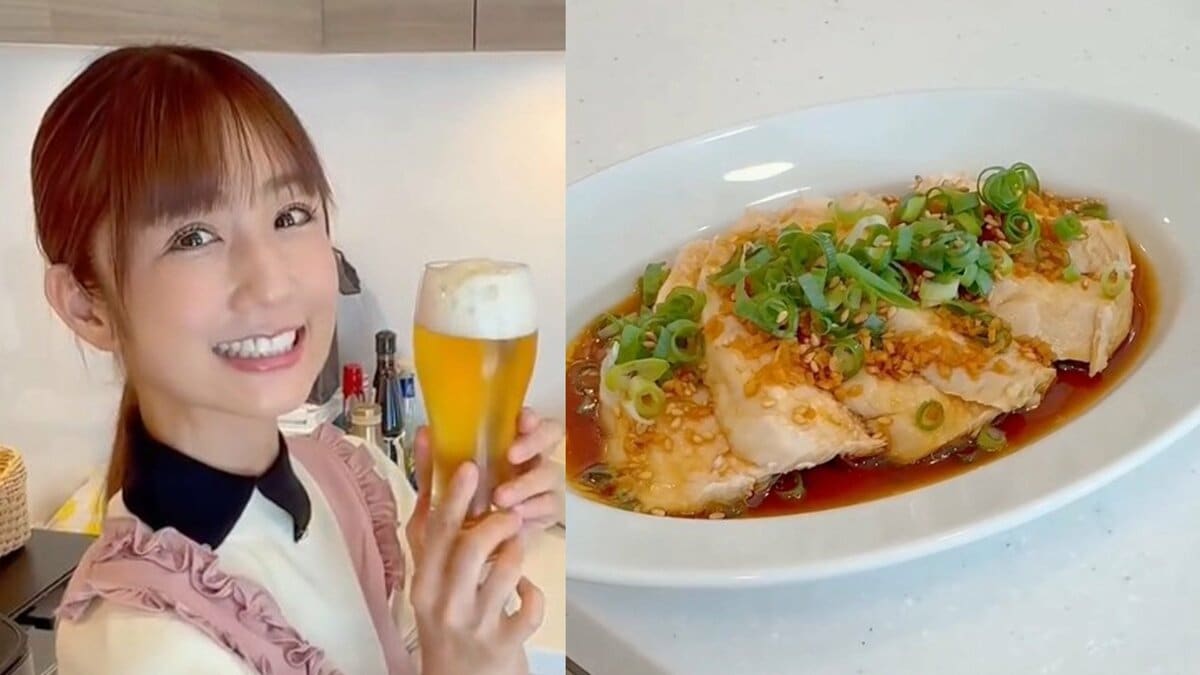 【 小倉優子 】 「鶏むね肉のピリ辛だれ」　レシピ動画を公開　「ダイエットにもぴったり！」「ピリッと香ばしいたれがやみつき」