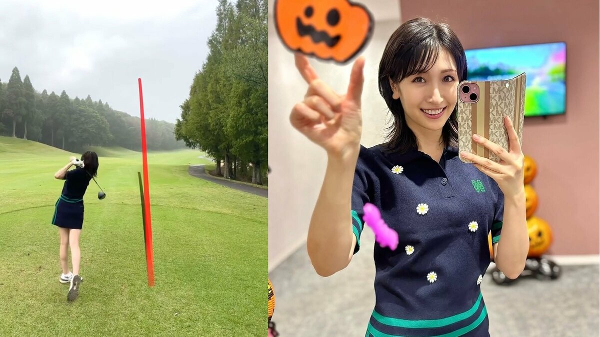 【 横山ルリカ 】 “久々ゴルフ” のドライバーショットにフォロワー感嘆「ナイスショット＆ナイススタイル」