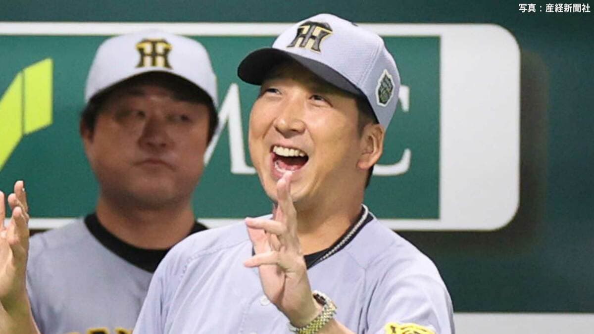 【阪神】日本S初戦に逆転勝利!佐藤輝が決勝タイムリー、中野の絶妙バントで好機拡大 村上7回1失点好投、石井8回2死から好救援