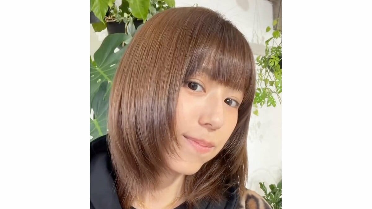 【 若槻千夏 】 「柔らかくて憧れの猫っ毛みたいな触り心地で最高」アイロン不要の新ヘアスタイルに感動