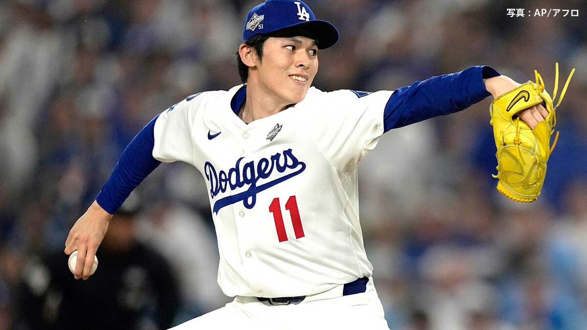 佐々木朗希 WSデビューは1回2/3無失点、ピンチの場面も見事なセットアップ 味方の好守にも助けられる