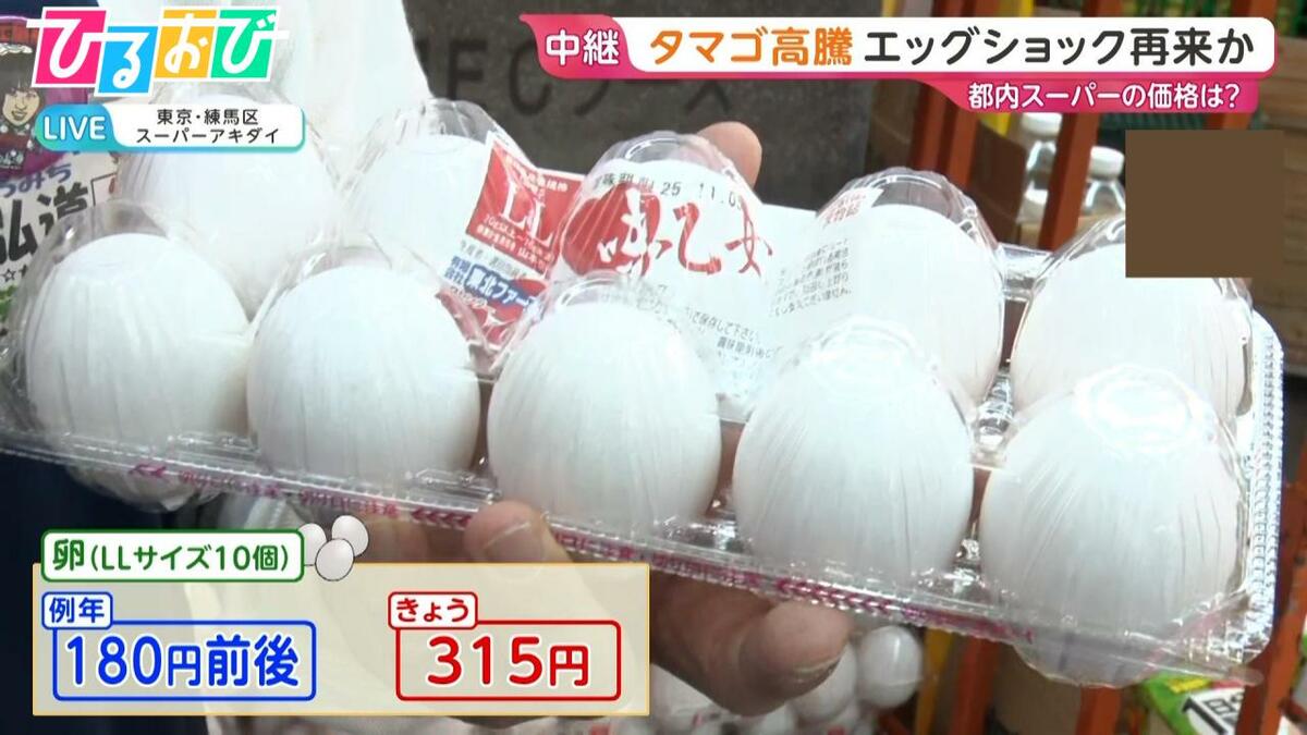卵1パック300円超え…“エッグショック”に迫る高値に 初の鳥インフルも発生【ひるおび】