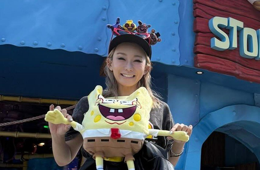 【 倖田來未 】 フロリダ訪問「ユニバ行ってきたよー」「あたしの推しは、シンプソンズとスポンジボブ かわゆすぎる世界観」