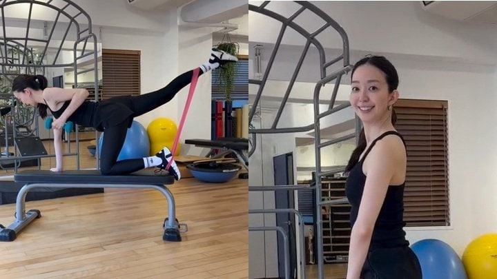 【 松島花 】体幹ワークアウトで “あー！” キツさに声　 “ジムに行けないと疲れが取れない” 　フォロワー感嘆「見た目よりも相当キツい」