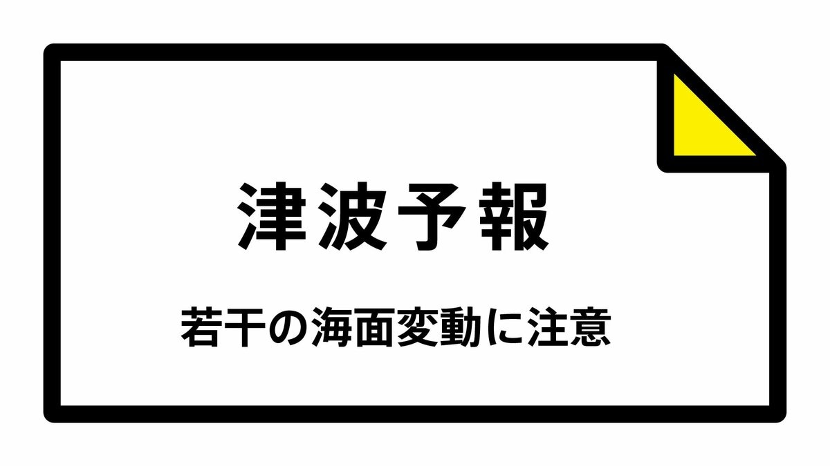【津波予報】被害の心配なし 岩手県  16:35時点
