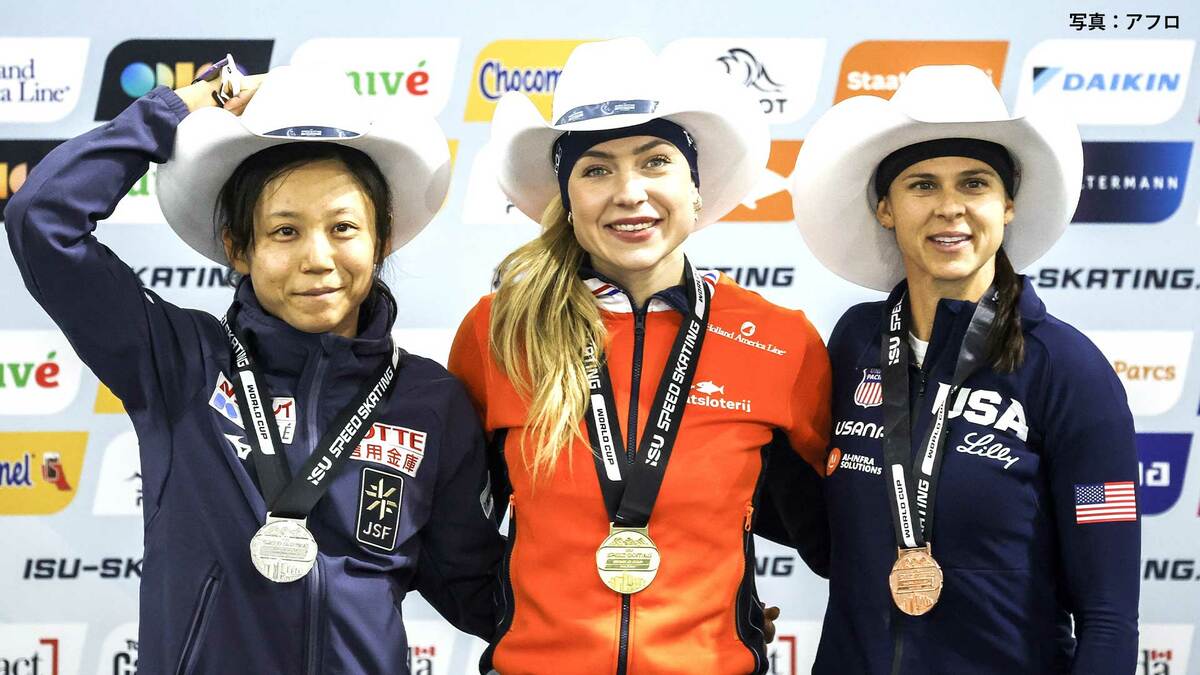女子1500m髙木美帆 2位で今季初の表彰台 第1戦目の修正し好スケーティング、オランダ・ブウネが連勝【スピードスケートW杯】