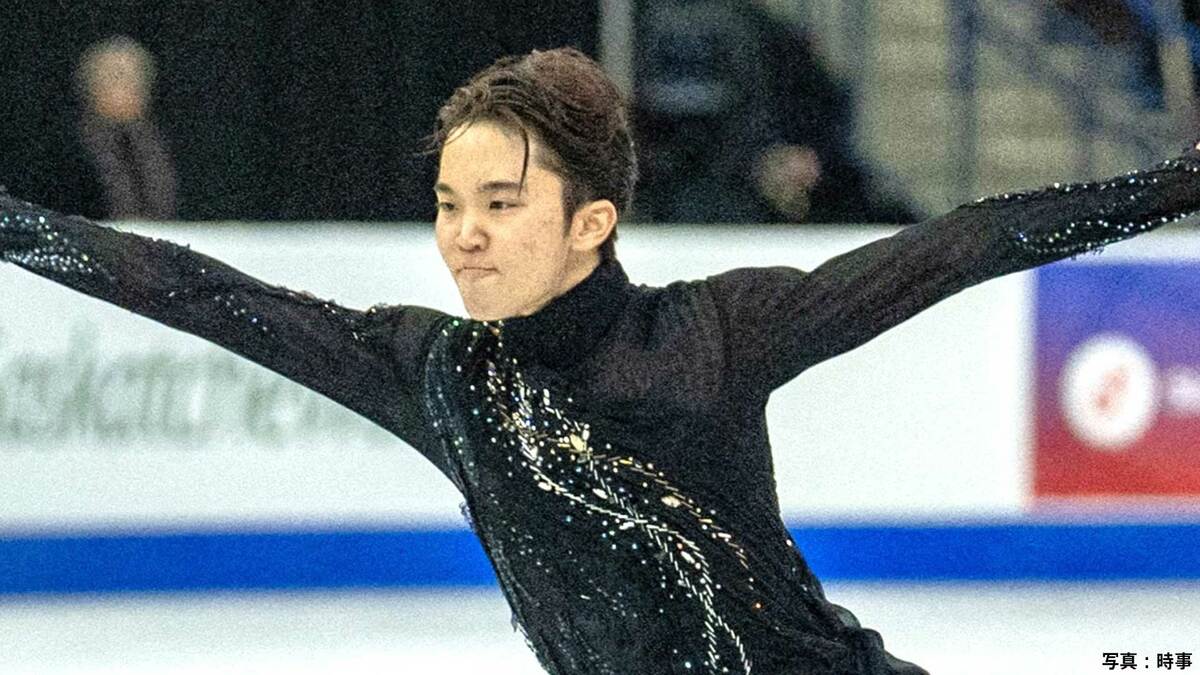 友野一希、フリーでジャンプ精彩欠き3位...SP首位もGP初制覇逃す、壷井は8位【スケートアメリカ】
