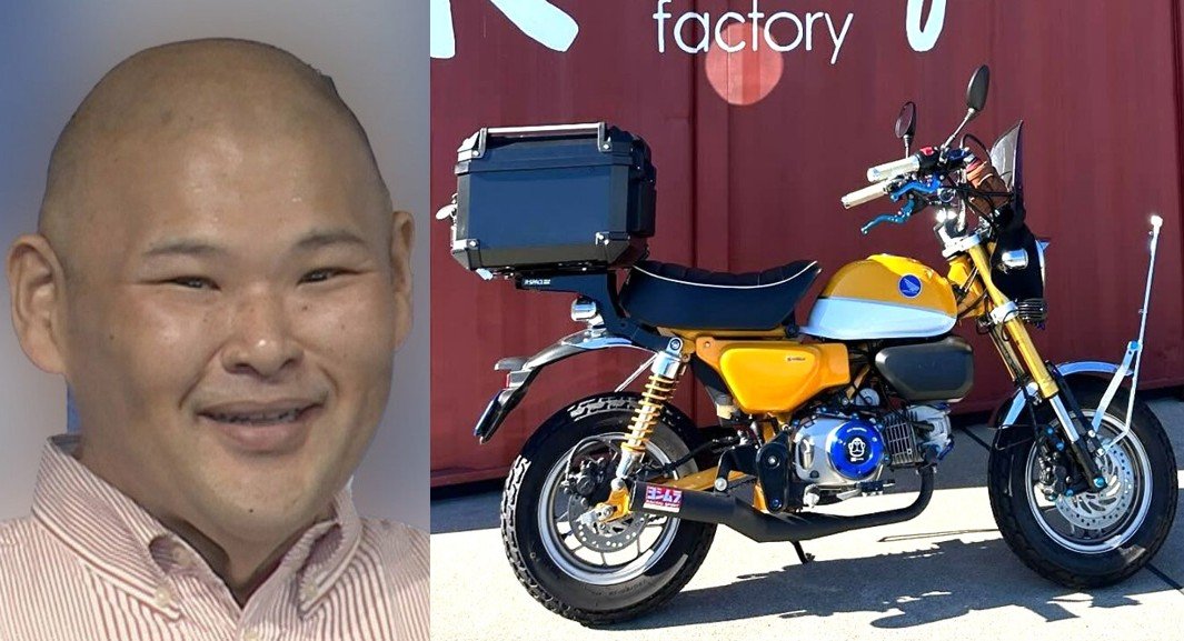 【 安田大サーカス・HIRO 】　愛車のバイク「モンキー125」でプチツーリング　「カフェランチ」で肉料理を堪能