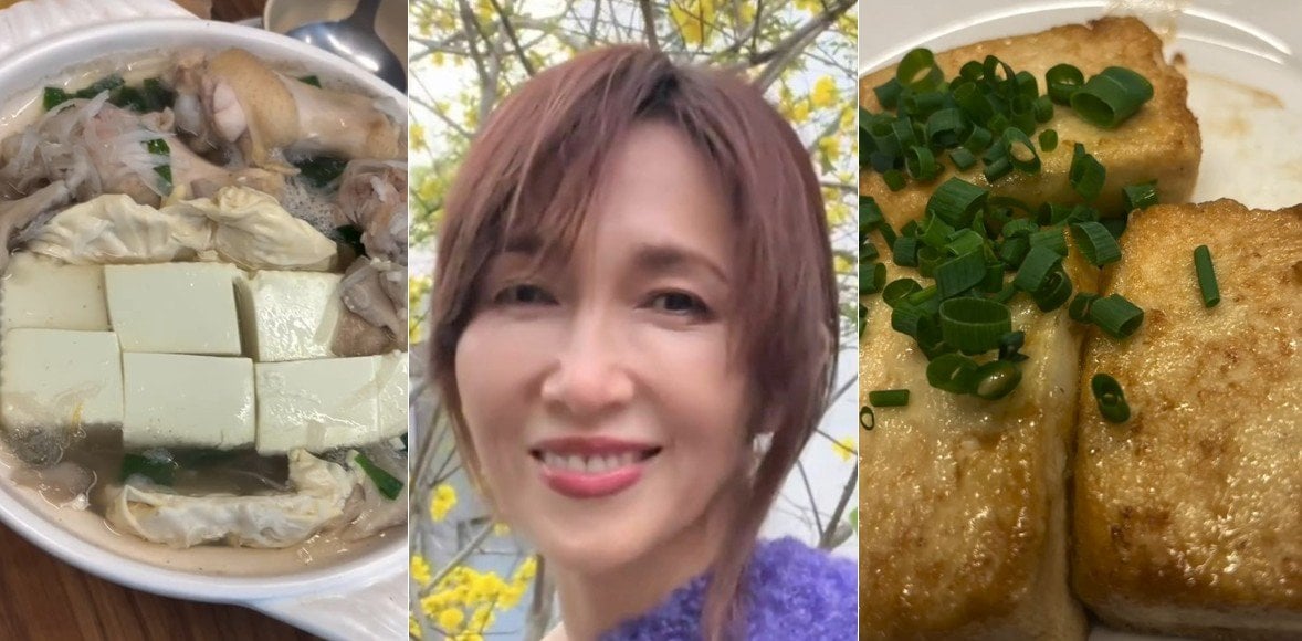 【 工藤静香 】　手料理を公開　「甘くて最高な美味しいお豆腐をいただいたので！　朝からイソフラボンな日でした！笑」　鍋・豆腐ステーキ・がんもどき…「大豆パーティでした」