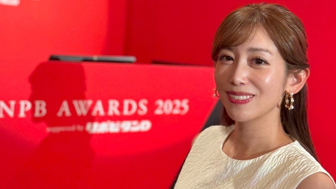 【 中川安奈 】 NPB AWARDS 2025で 大役「司会」務め感謝 舞台裏での “ お茶目な ” オフショットも公開