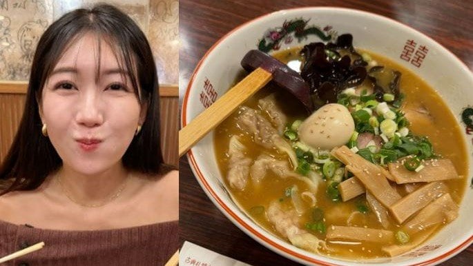 【 穂川果音 】 「なんとなく懐かしさを感じる味噌ラーメン」 東京・日比谷の老舗で食事姿を公開