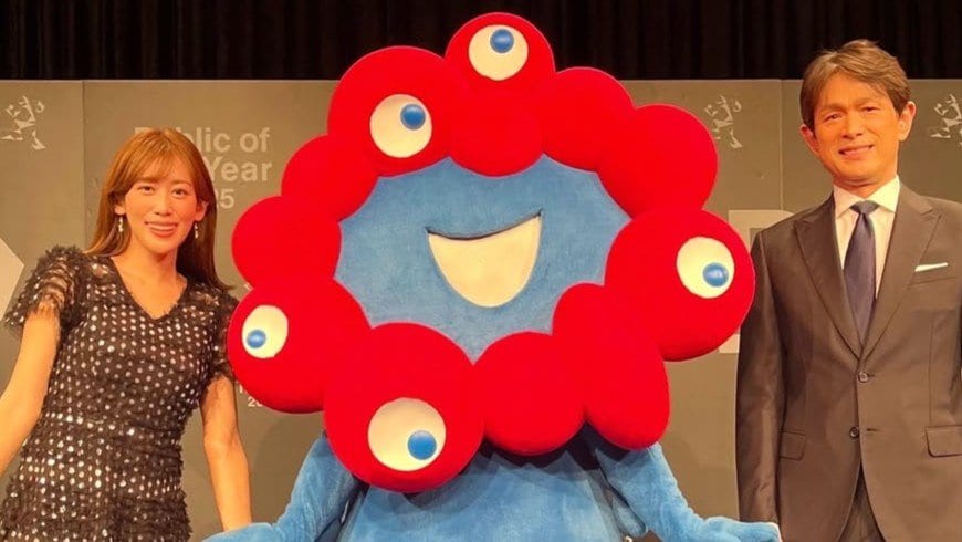 【 中川安奈 】憧れの江口洋介さん＆久しぶりのミャクミャクと3ショット　司会の仕事で受賞者たちに感化「来年はもっと行動していきたい」