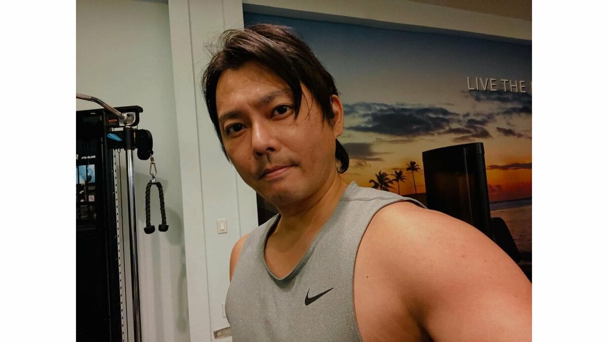 【 今井翼 】 「本日2部トレ」 肉体改造中 「まだまだ理想には程遠いですが、継続は力なりで、目標を塗り替えていきます!先月はマイナス3キロ達成」