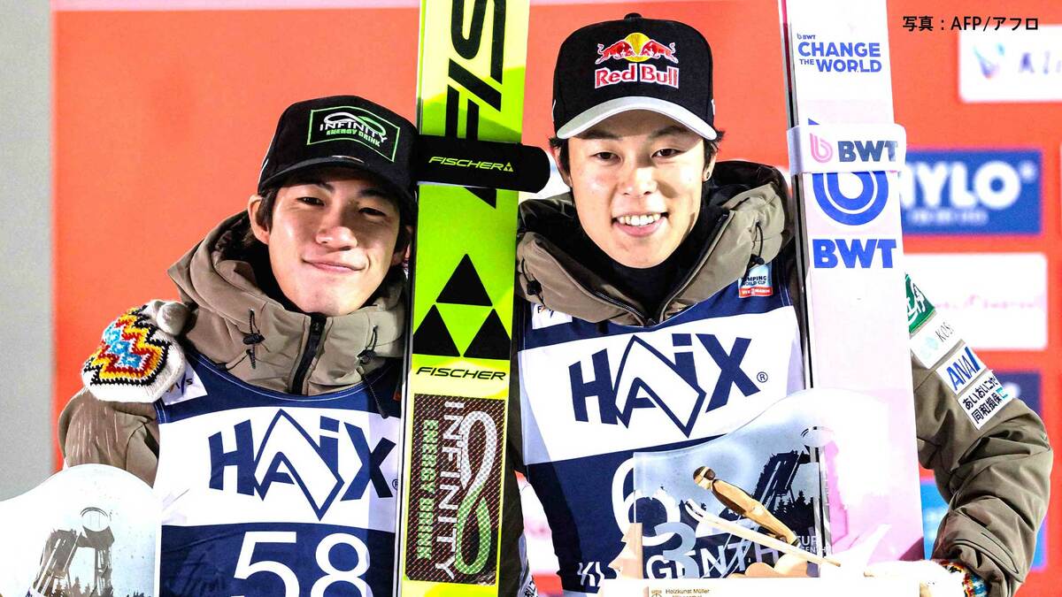 ジャンプW杯 二階堂連 自身最高の2位、小林陵侑3位、日本勢2人が表彰台 王者・ブレブツがW杯4連勝