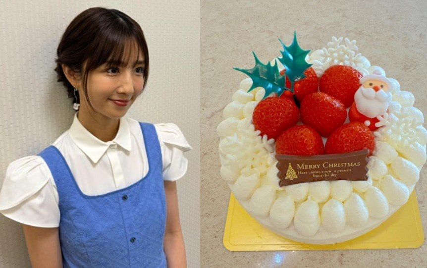 【 小倉優子 】友人と作ったクリスマスケーキを公開 「ショートケーキは年に数回しか焼かないので 2026年は毎月練習したいなぁ」
