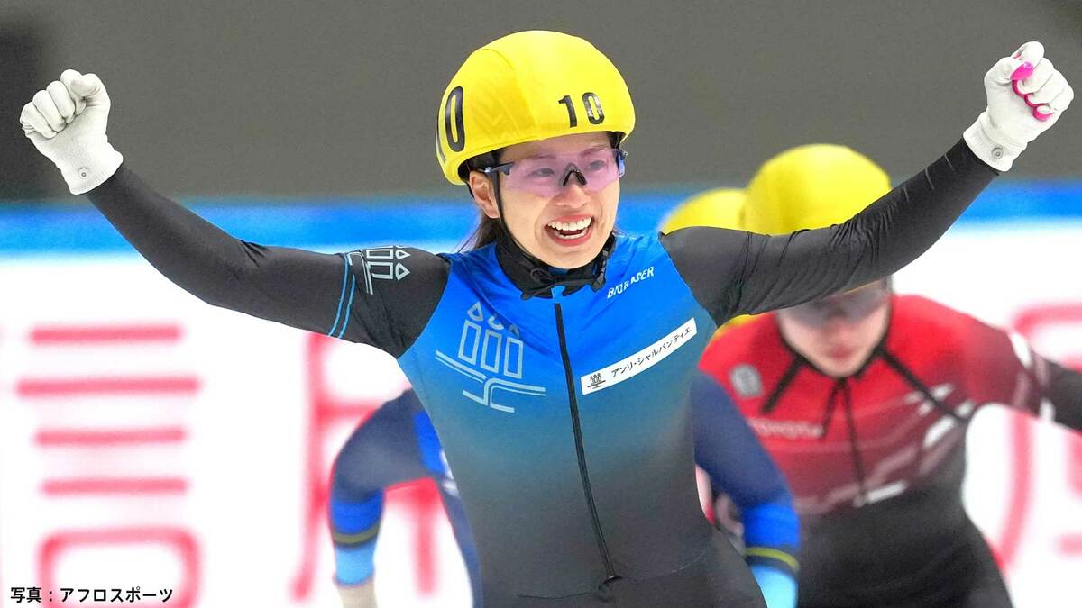長森遥南が2冠、残り2枠の代表争いで猛アピール ! 同郷・坂本花織の演技が刺激に「フリーで巻き返したのを見て」【全日本ショートトラック】