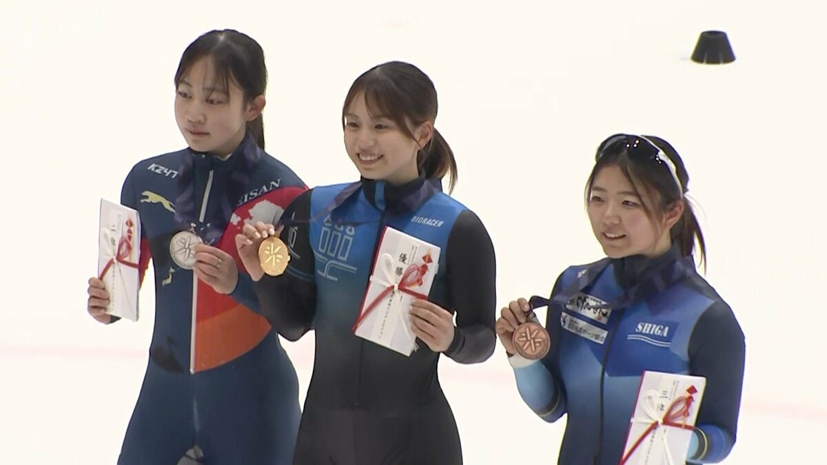 長森遥南が1000mも制し、女子では18大会ぶり3冠達成!貫禄の滑りで完全制覇【全日本ショートトラック】