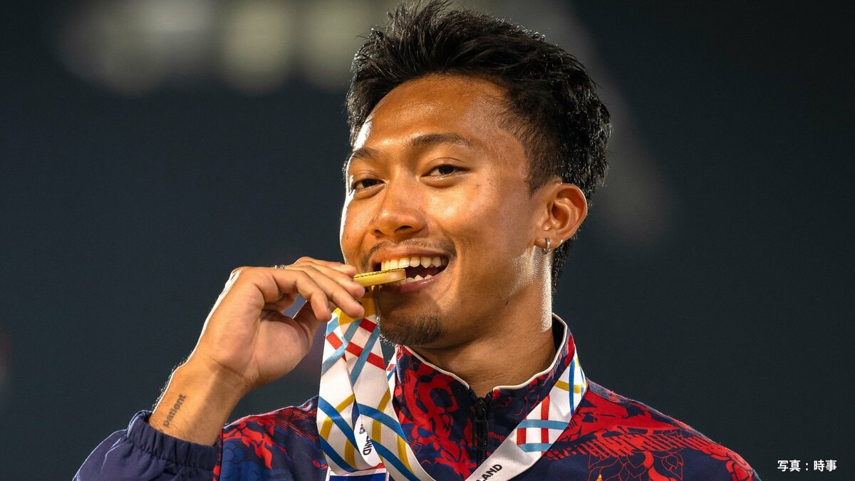 タイの19歳が100mで9秒94!日本記録上回るアジア歴代3位の好記録 200mは同4位の20秒07でV【東南アジア大会】
