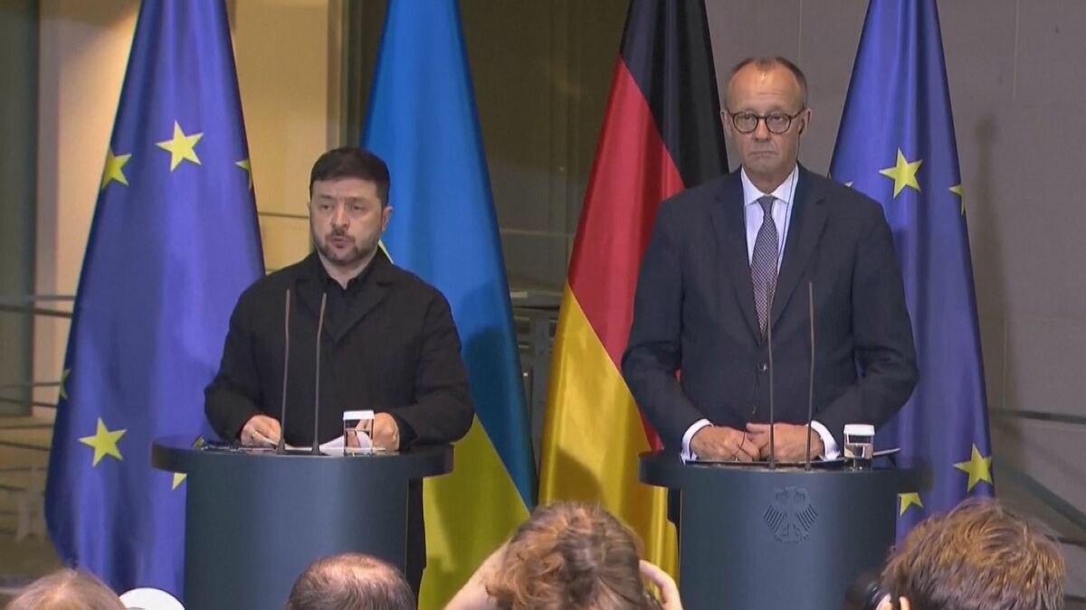 ゼレンスキー大統領がメルツ首相と会談「停戦には安全の保証を明確に」メルツ首相はアメリカの和平案を歓迎