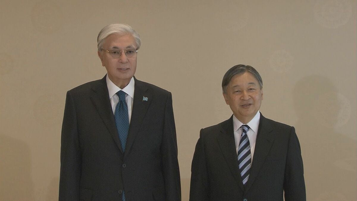 天皇陛下 カザフスタン大統領を皇居に招き昼食会 陛下のライフワーク「水問題」の話題に