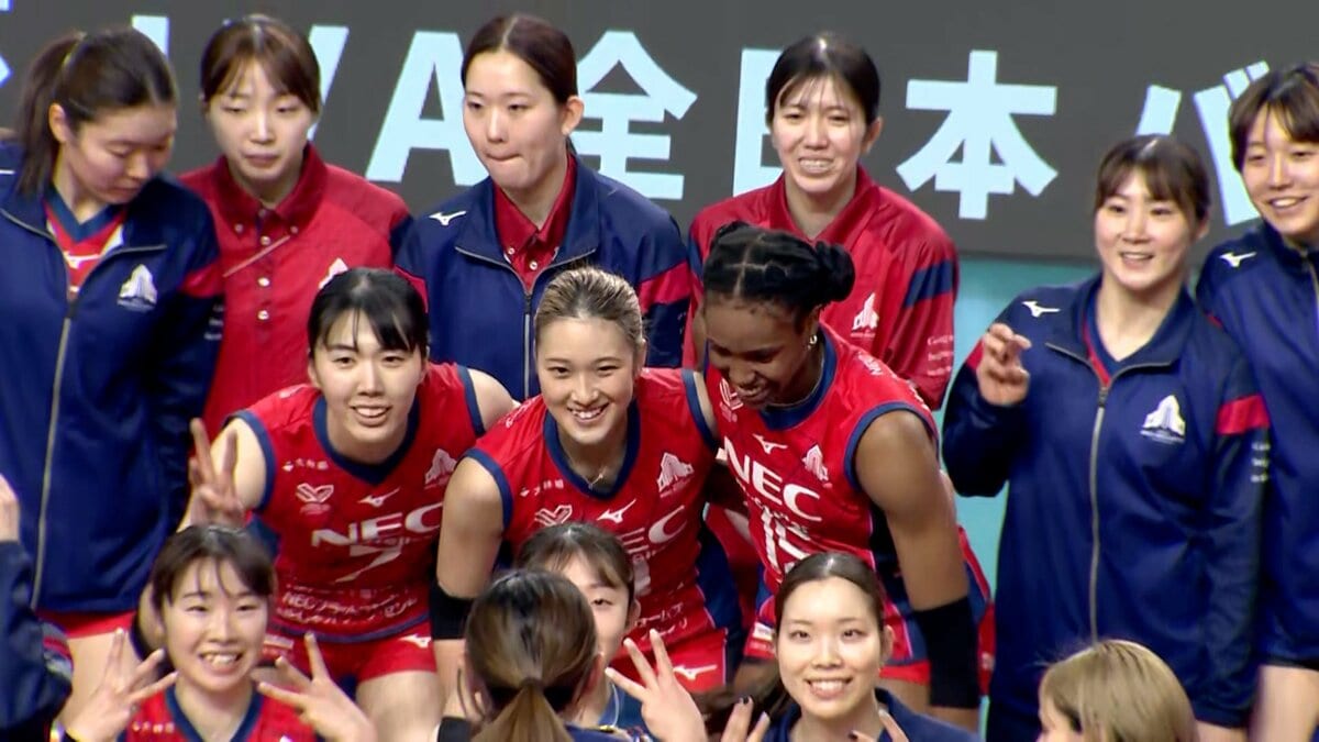バレー佐藤淑乃、山田二千華ら日本代表擁するNEC川崎がストレートで前回Vの姫路下す 決勝は大阪MV【天皇杯・皇后杯】