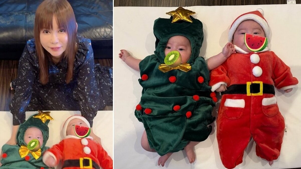 【 中川翔子 】「双子と初めてのクリスマス」ホールケーキとチキンで「大切に噛み締めて過ごします」「みんなはどんなごちそう食べますか?」