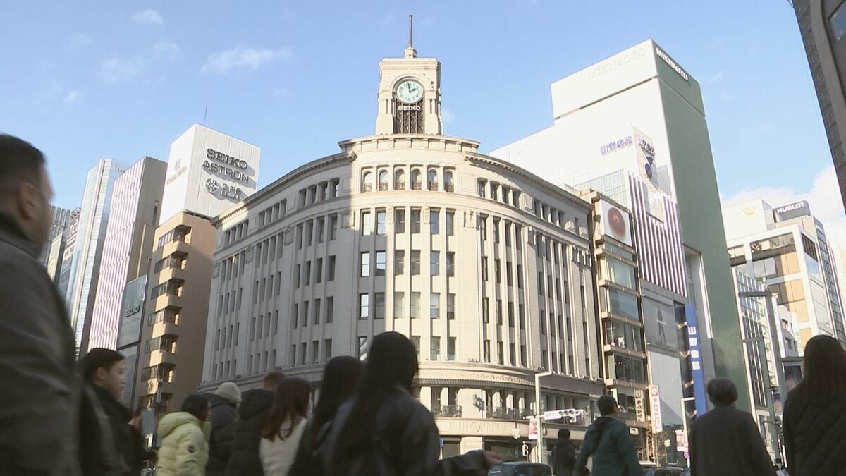 【速報】全国の百貨店 11月インバウンド売上高は2.5%マイナス 中国の“渡航自粛”から1か月以上