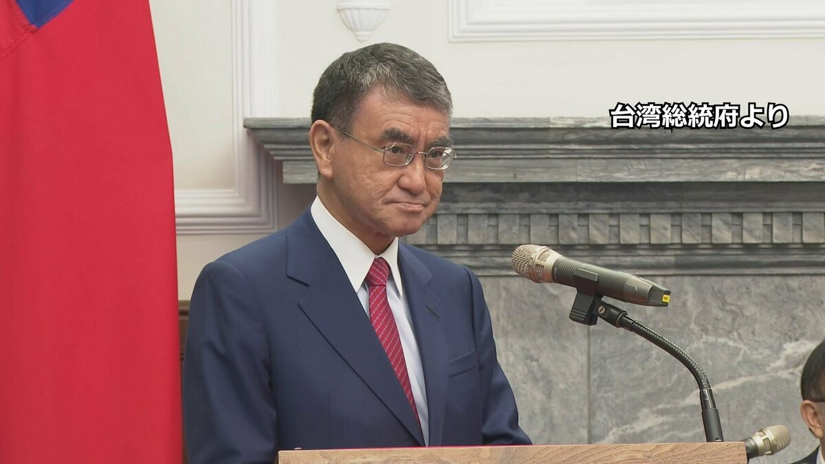訪台中の河野元外務大臣が頼総統と会談　「経済関係を緊密に」