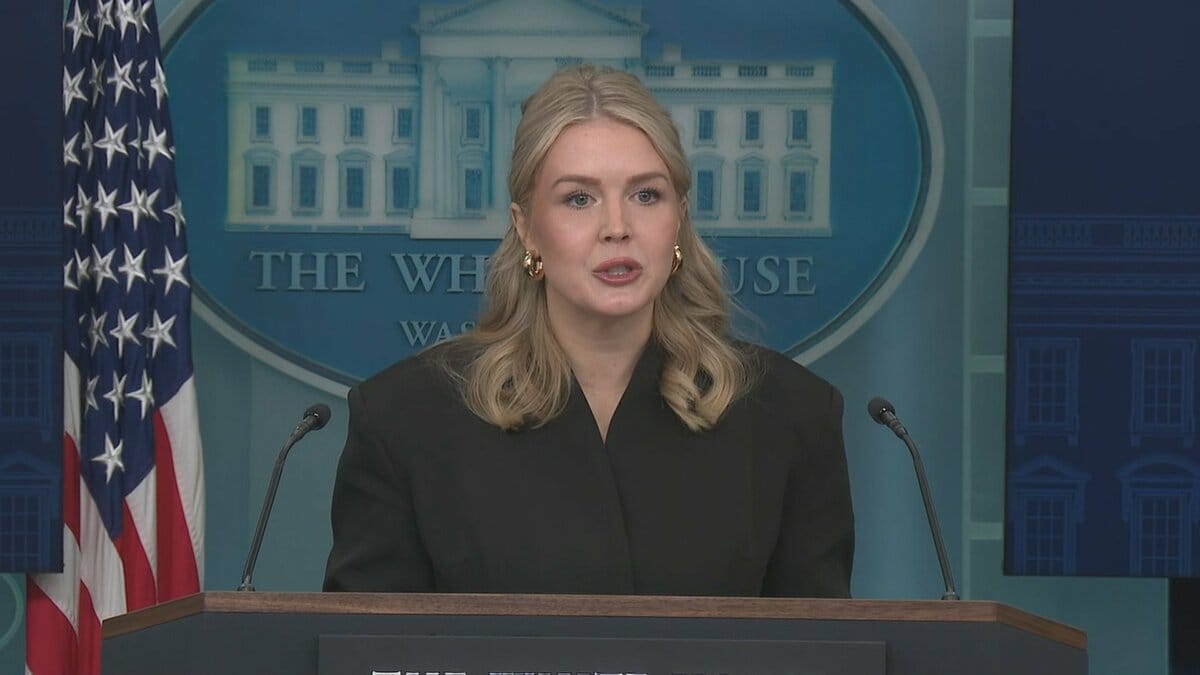 米ホワイトハウスのレビット報道官　来春に第2子を出産へ　職務も継続