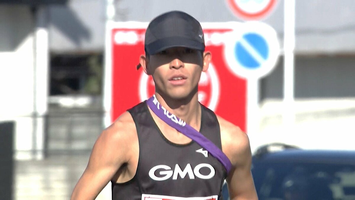 初優勝へGMO嶋津雄大、区間新のトップで最終7区にタスキリレー アンカーはルーキー・鶴川正也【ニューイヤー駅伝】