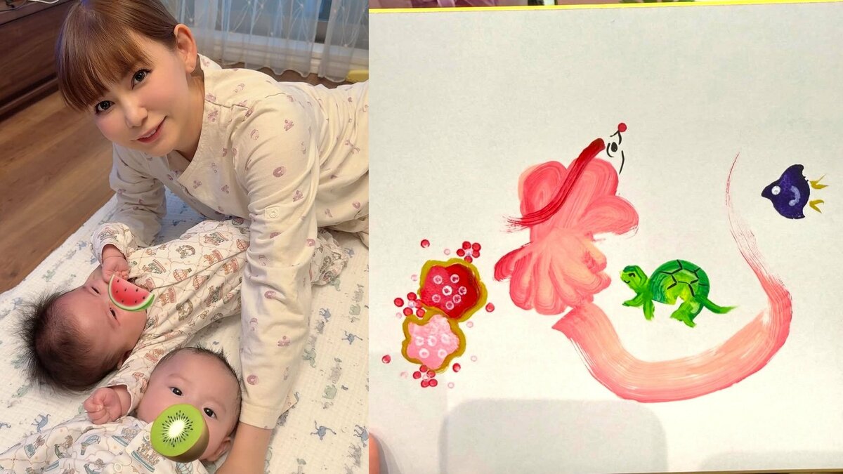 【 中川翔子 】生放送に復帰・花文字に挑戦「金曜ひるおび、またこれからよろしくお願いします!」〝双子もテレビ越しにママをみてた〟