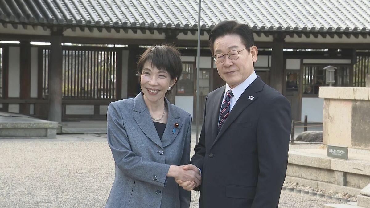 日韓首脳が法隆寺を訪問 首脳同士の個人的信頼深める 13日にはドラムセッションでBTS「Dynamite」など演奏