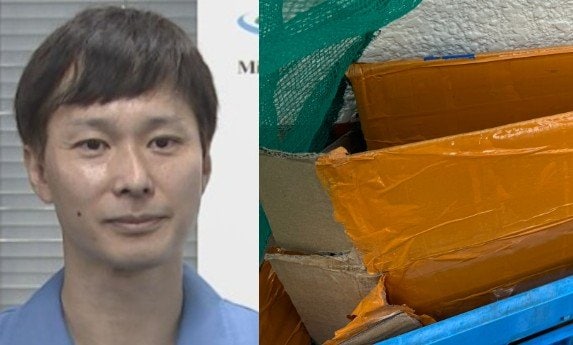 【ごみ清掃芸人】　梱包のためテープが貼られた段ボール　「ここまでテープが貼ってあったりしたら、可燃ごみでも大丈夫です」 【マシンガンズ滝沢】