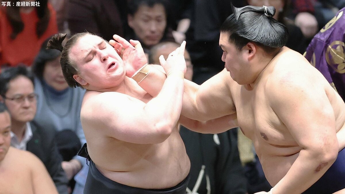 安青錦が大の里に完敗で3敗目...20年ぶり新大関Vへ 熱海富士と3敗で並んで千秋楽へ 4敗勢4人が逆転Vの可能性残す