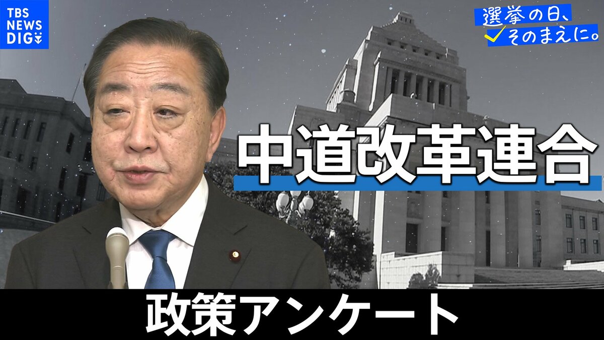 政策アンケート全文掲載＜中道改革連合＞【衆議院選挙2026】