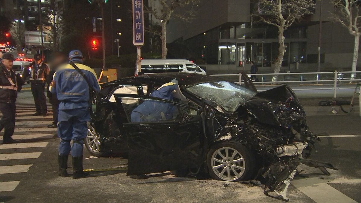 官邸出発後約30秒で事故 赤信号になり68秒後 東京・赤坂の公用車9人死傷事故 警視庁