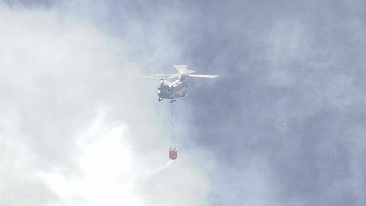群馬県藤岡市の山林火災が鎮圧 25日の発生から4日目 けが人なし