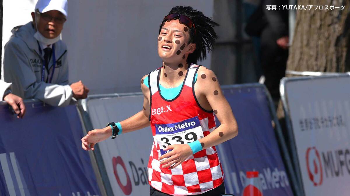 初マラソンの吉田響 脱水症状で34位、監督は「痙攣とかはなく、意識はしっかりし始めた」攻めの走りも6度の給水で4度失敗