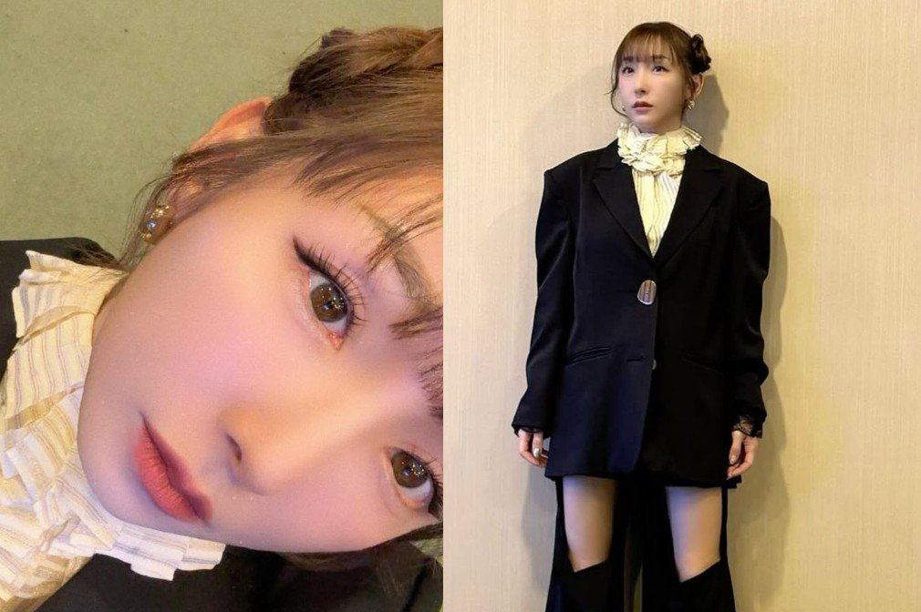 【 加護亜依 】　モノトーンのシックな装いでファンを魅了　トークショーでのオフショット公開