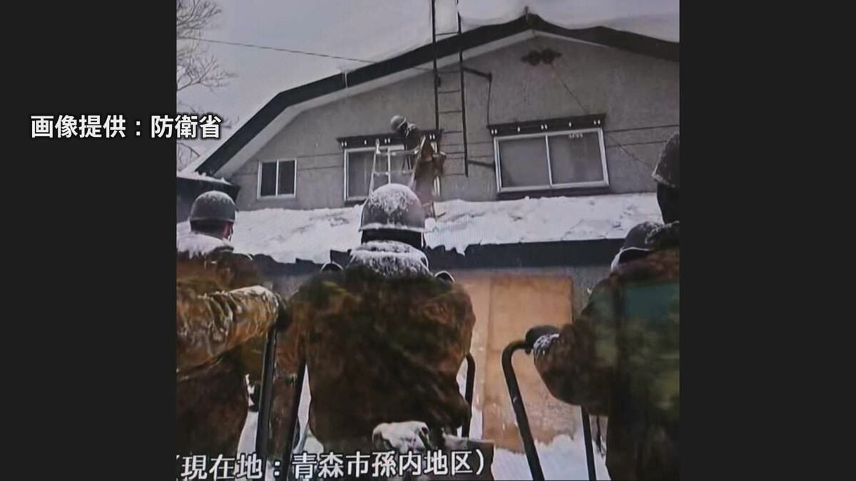 青森市の大雪で自衛隊の災害派遣　2日朝から活動開始