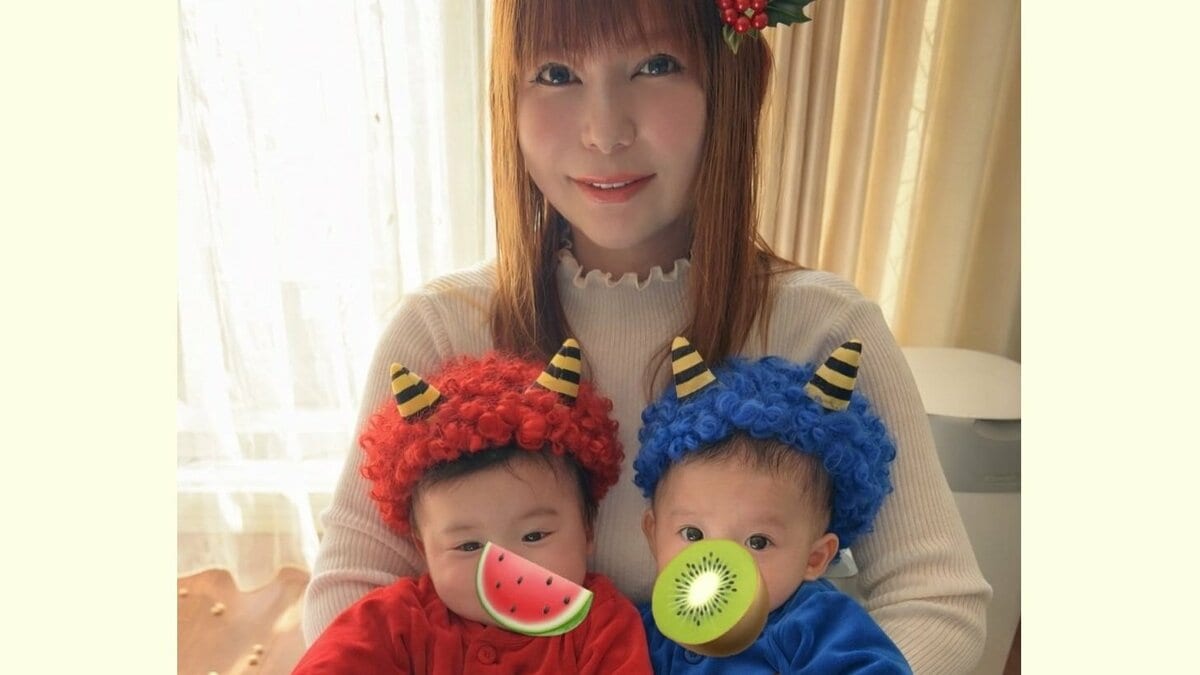 【 中川翔子 】節分迎えて双子が子鬼に「来年はママも鬼になりたいな」　フォロワー反響〝かわいい〟渋滞