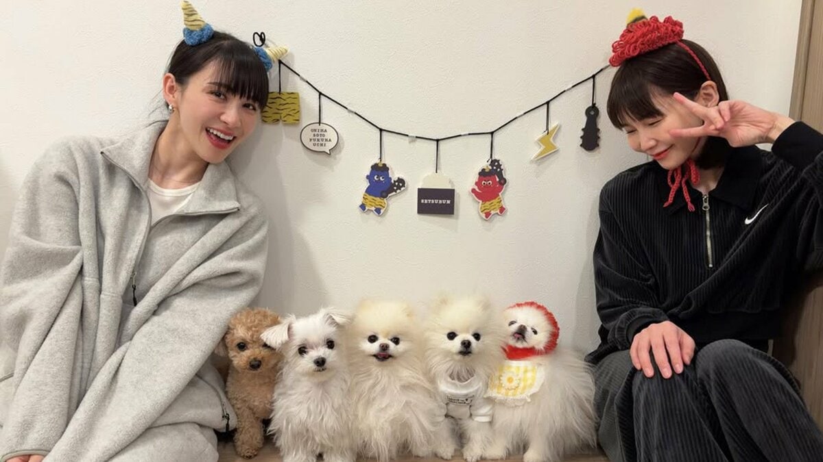 【 Perfume 】あ〜ちゃん　妹・ちゃあぽんと節分を満喫　仲睦まじい〝鬼姉妹〟ショットを公開