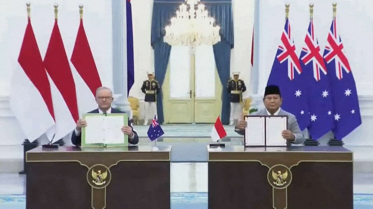 豪政府 インドネシアと新たな安保条約を締結 脅威に共同対処へ 海洋進出強める中国を念頭