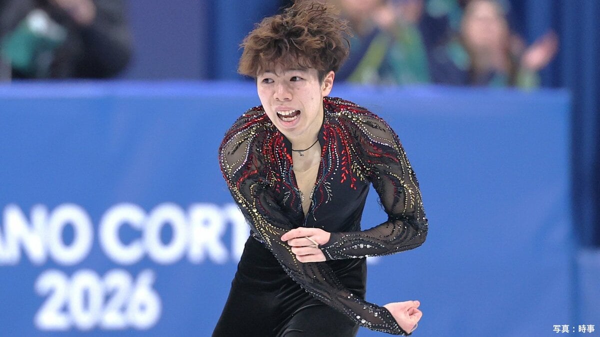 「緊張することなく伸び伸びとできた」ノーミス＆自己新の佐藤駿、プレッシャー乗り越え会心演技、坂本らも涙【フィギュア団体】