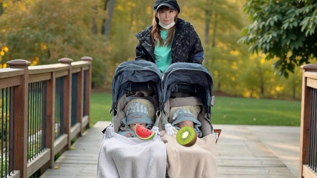 【 中川翔子 】「双子ベビーカーでお散歩」全貌公開　防寒ばっちり　フォロワー反応「しょこたんの双子を見るのが毎日の楽しみ」