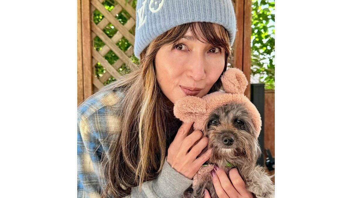 【 工藤静香 】 「呼んでも気分次第で来ない！」「もう可愛くてね」　愛犬のツンデレショットを公開　長女・Cocomiも「うける」