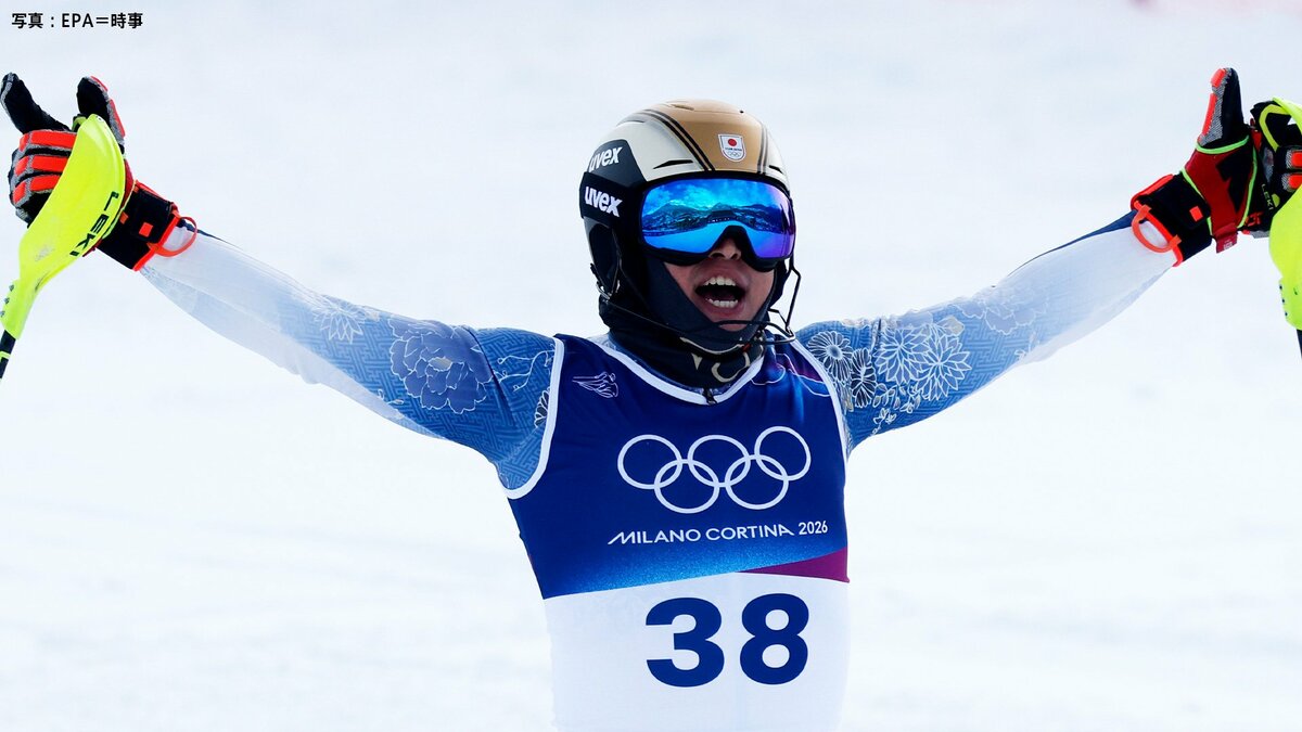 「グラッチェ！」アルペン相原史郎、攻めの滑りで20位、会心の笑顔でフィニッシュ【ミラノ五輪】