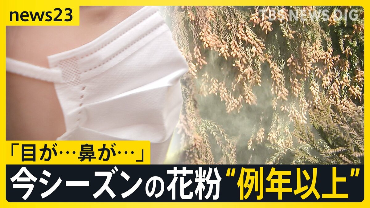 あす春節 賑わう観光地では「目薬とティッシュは必ず…」スギ花粉 東京で飛散開始 一方でインフルB型急増 1シーズンで2度「警報レベル」超え【news23】