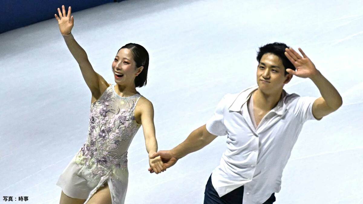 ペア金メダルの“りくりゅう”木原龍一「ペア大国と言われる日本に」思わぬハプニングも笑顔で氷上彩る【エキシビション】